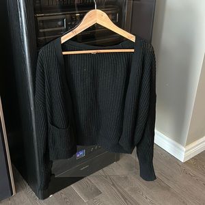 SHEIN black knitted cardigan